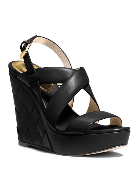 michael kors sandals black